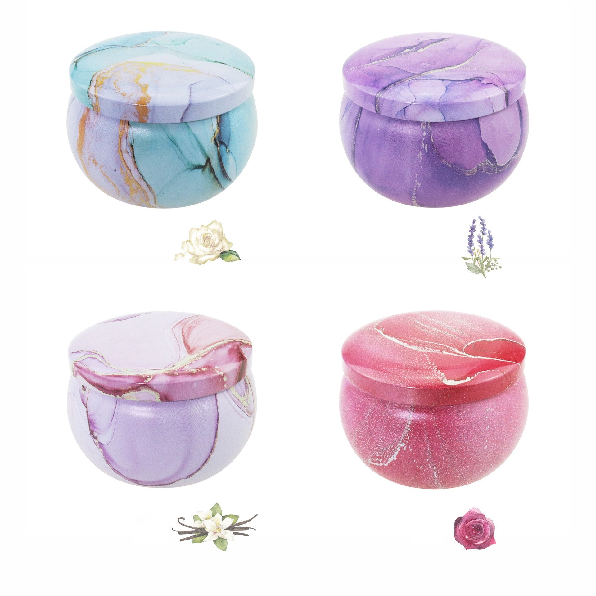 Dried Flower Scented Candles