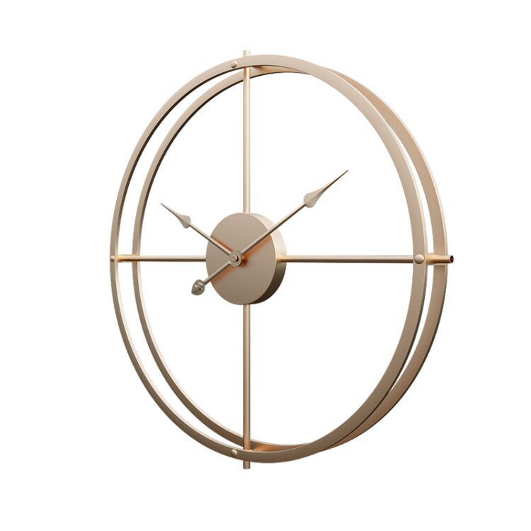 Simple Wrought Iron Wall Clock