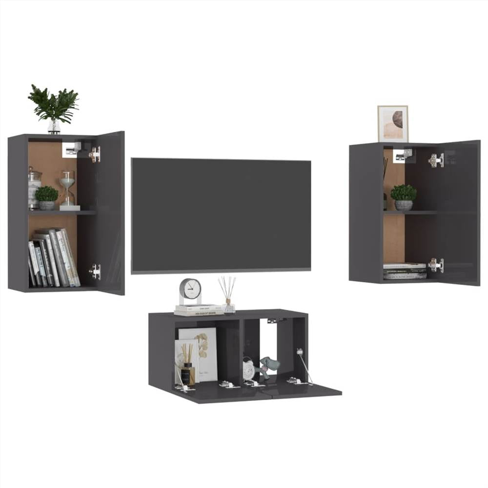 TV Cabinet 3 Piece Set