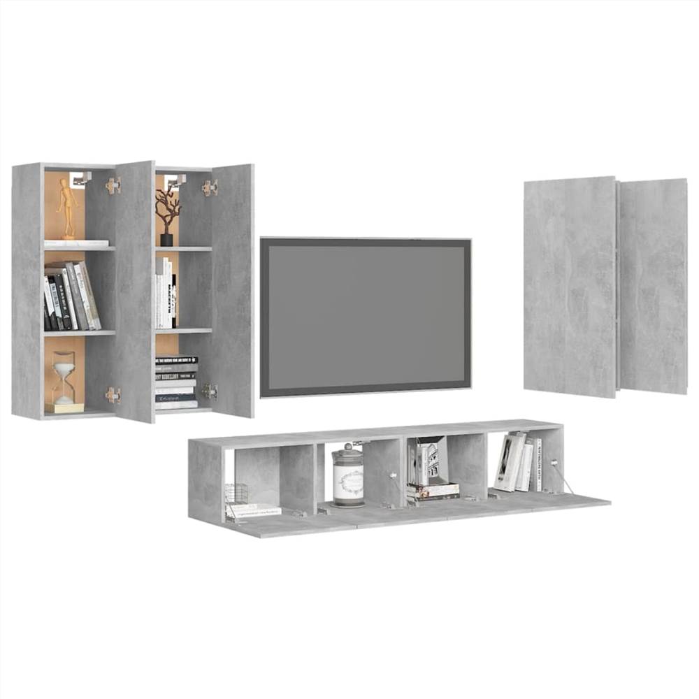 TV Cabinet 6 Piece Set