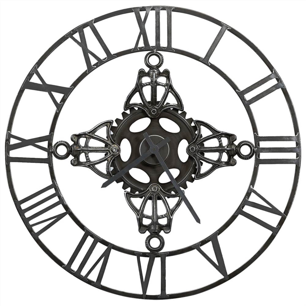 Silver Wall Clock