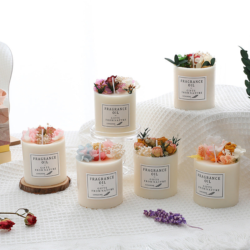 Dried Flowers Candles