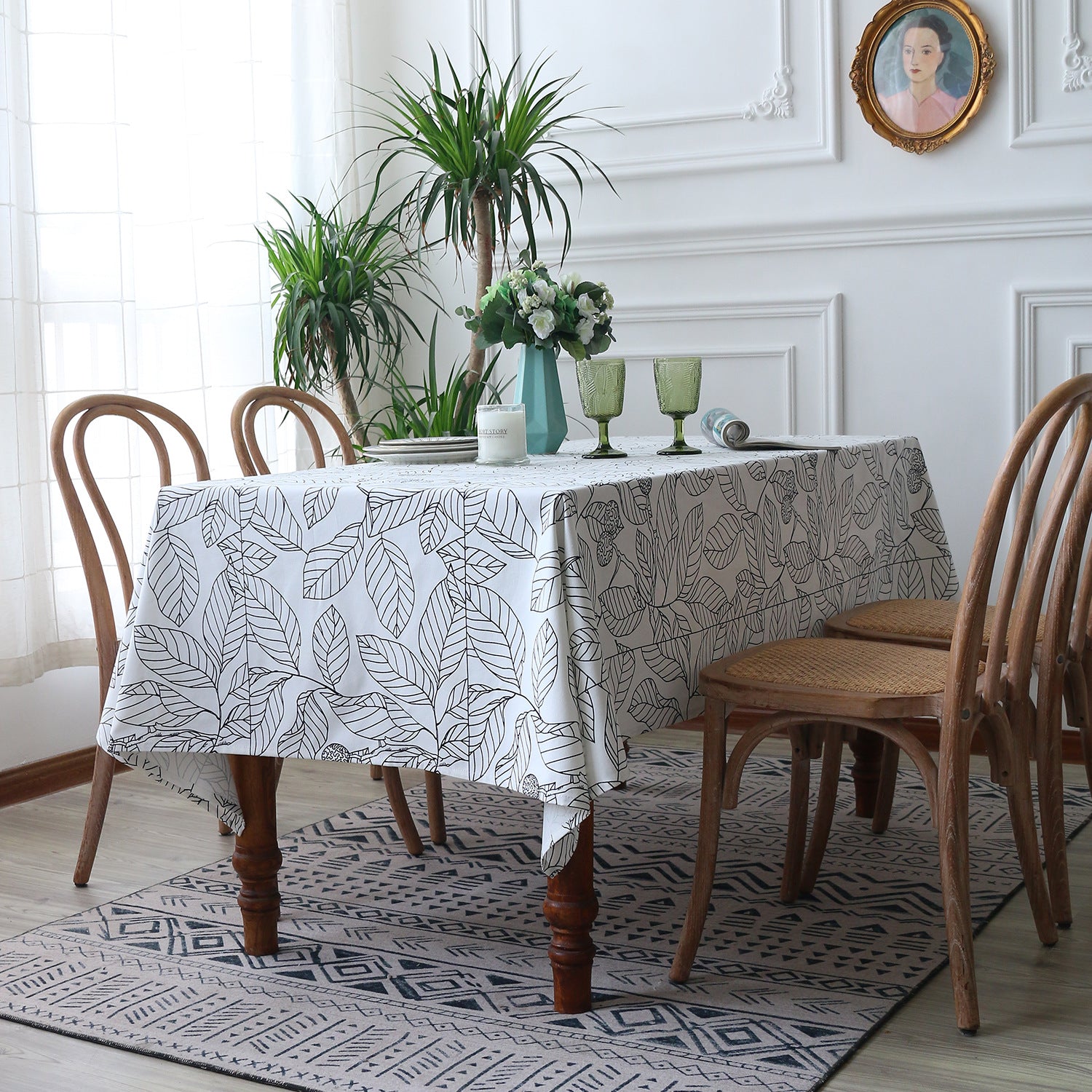 Simple Printed Tablecloth