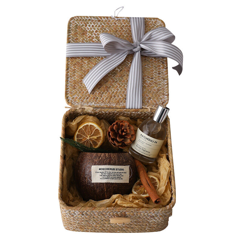 Coconut Jar Scented Candle Gift Box