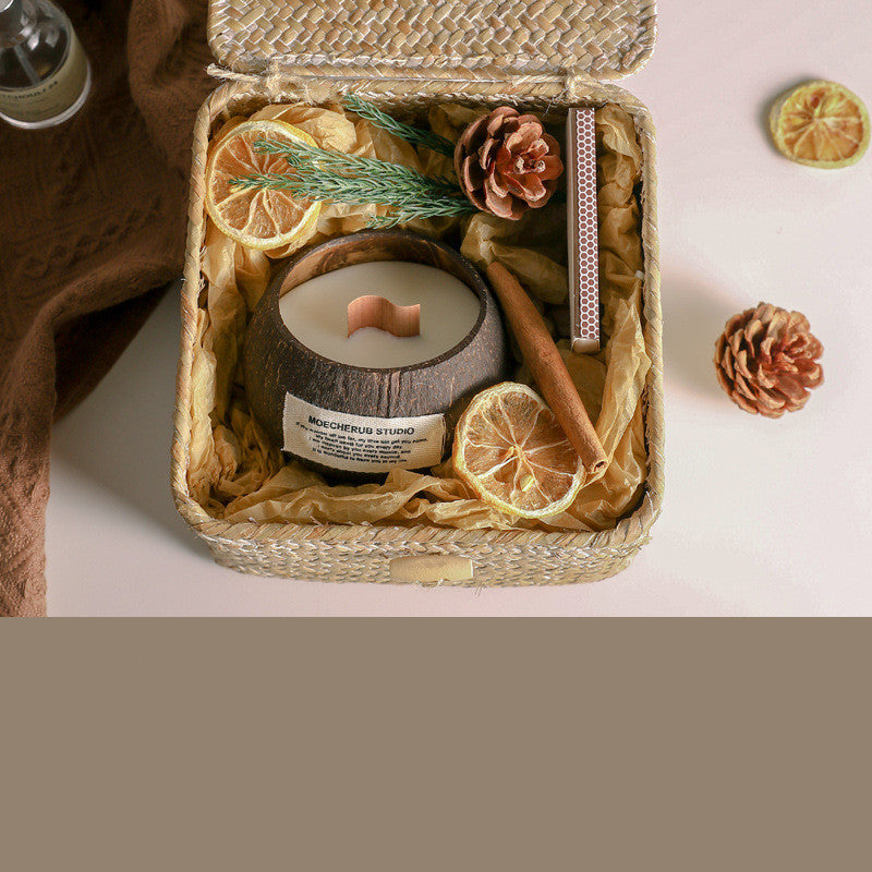 Coconut Jar Scented Candle Gift Box