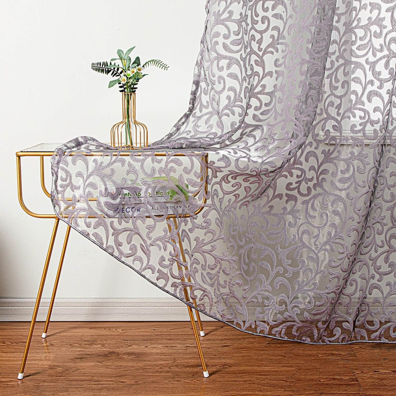 Artemis Sheer Curtain Panel by Dolce Mela