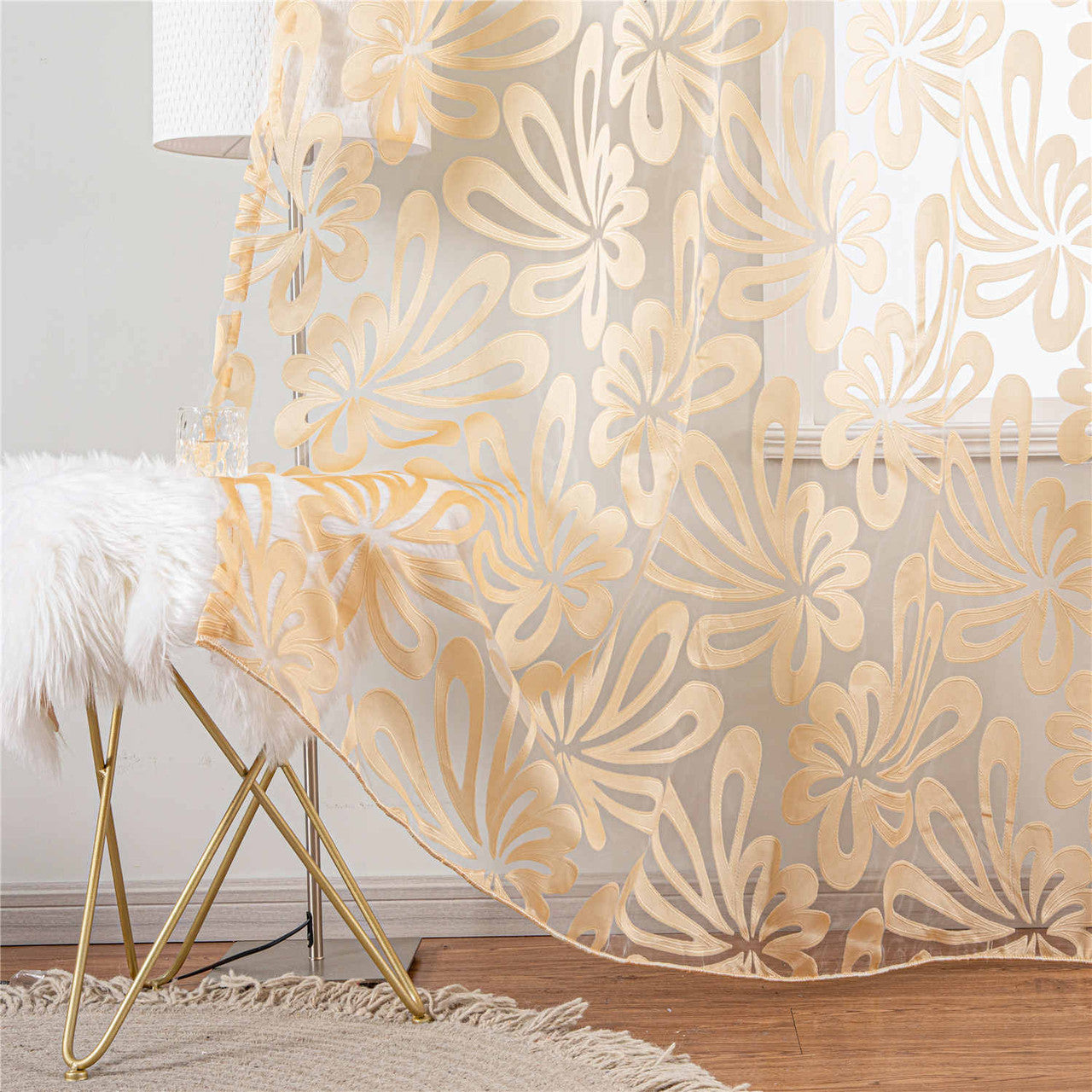 Brussels Sheer Curtain Panel by Dolce Mela