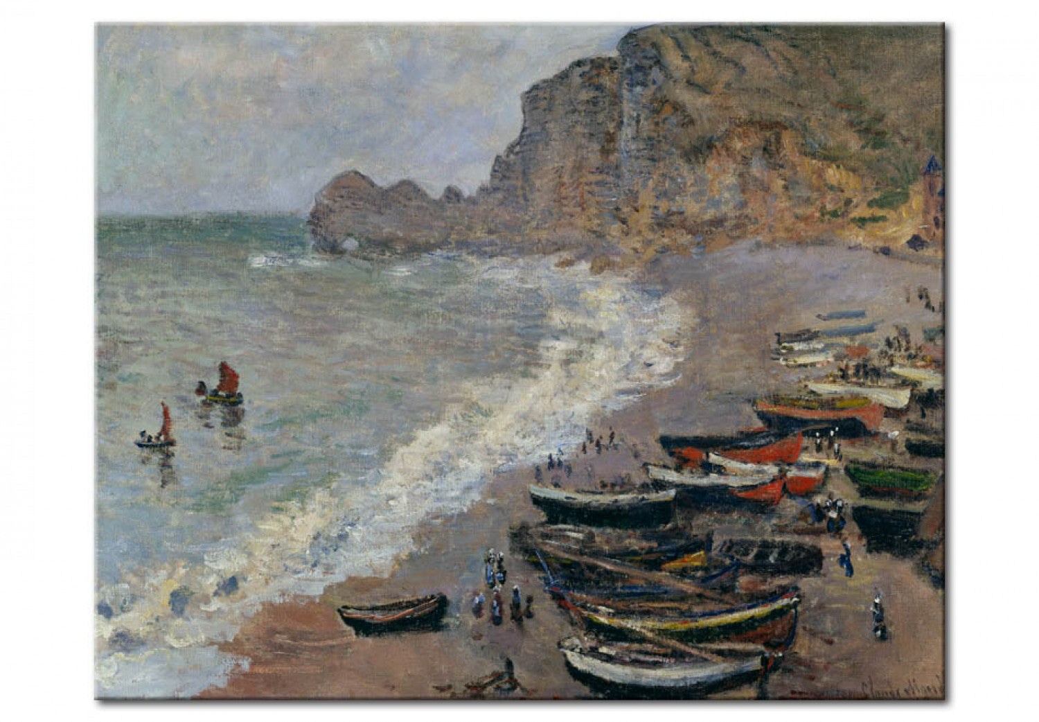 Etretat Beach - Claude Monet