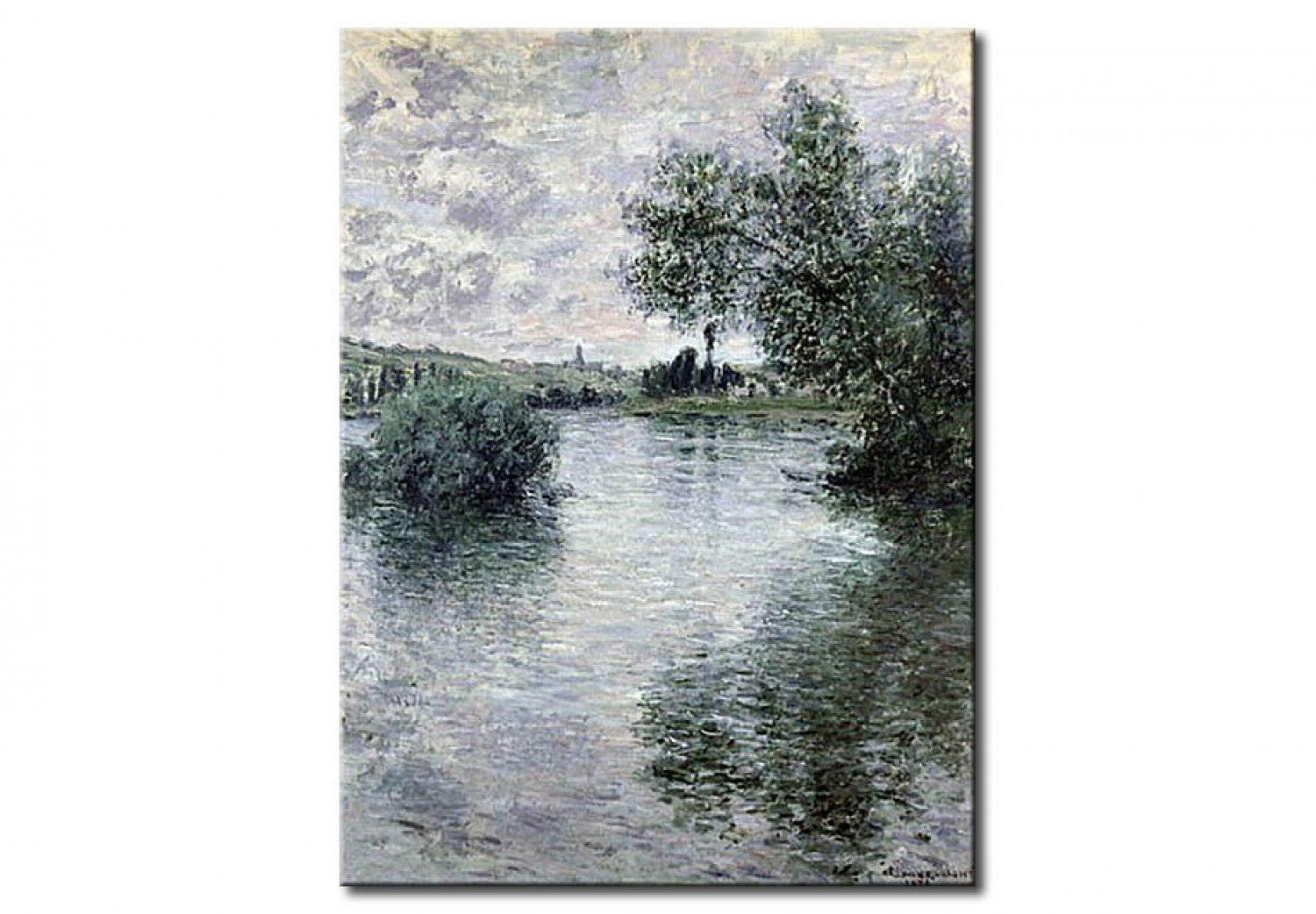 The Seine at Vetheuil - Claude Monet