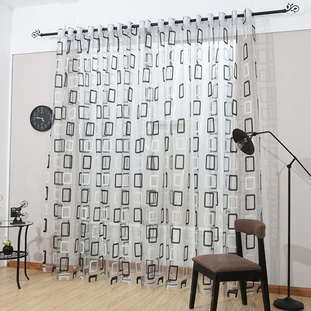 Modern Sheer Curtain Panels - Prague by Dolce Mela