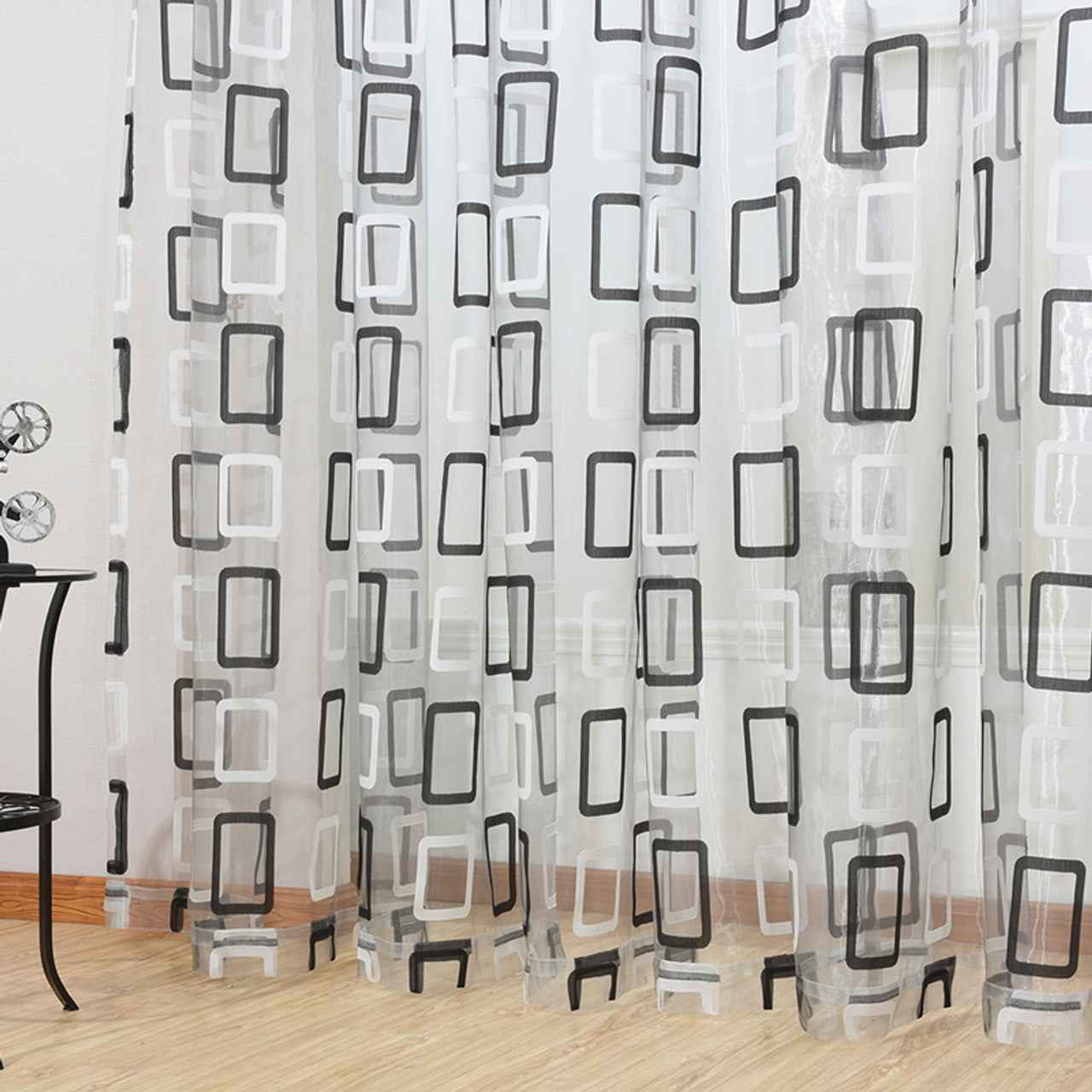 Modern Sheer Curtain Panels - Prague by Dolce Mela