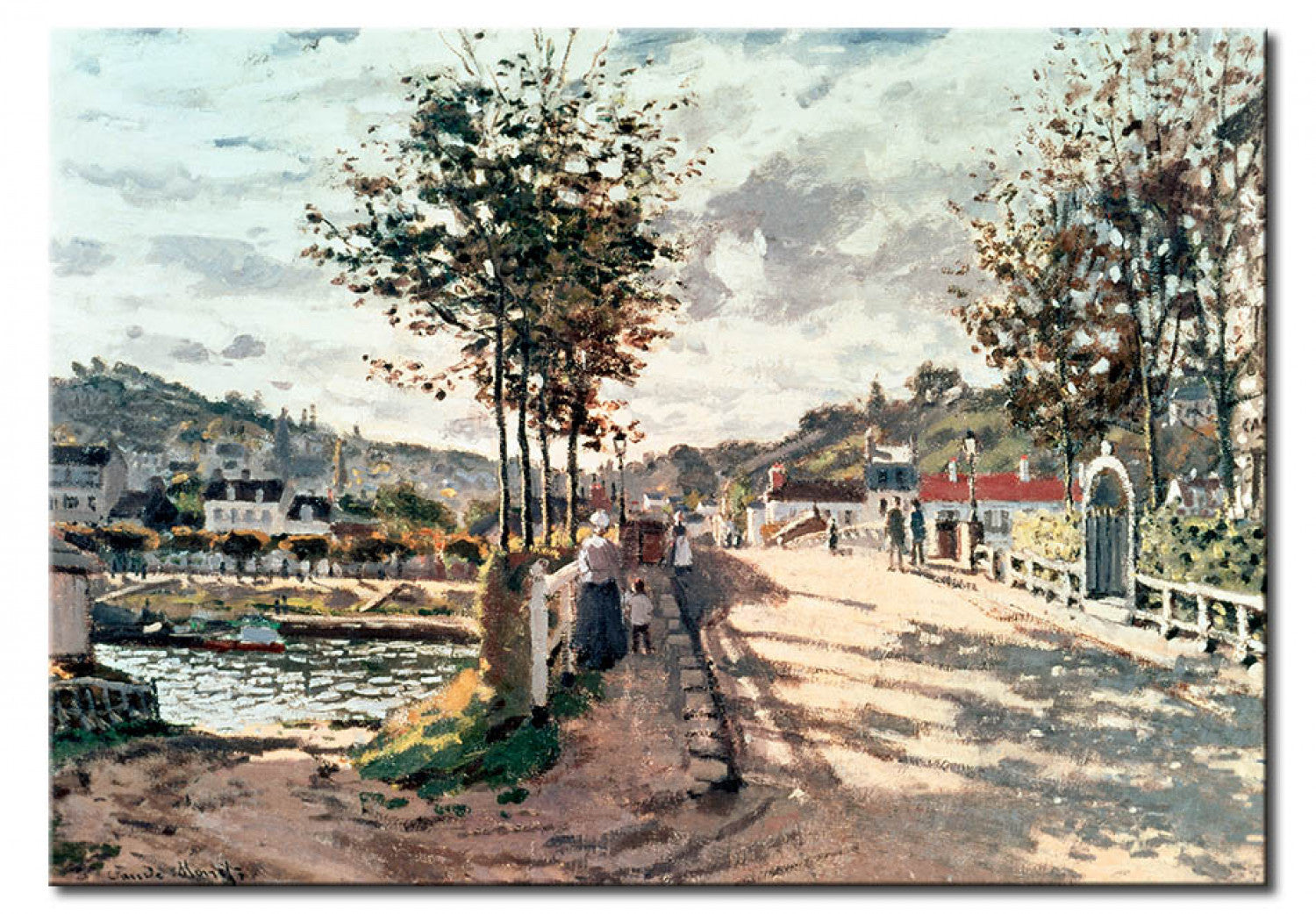 The Bougival Bridge - Cluade Monet