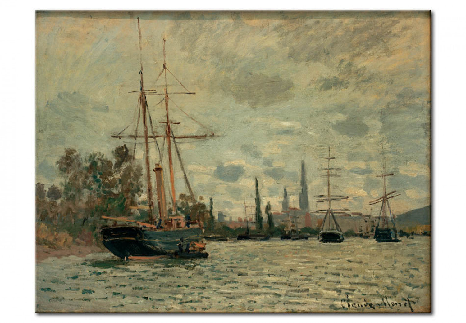 The Seine is Rouen - Claude Monet