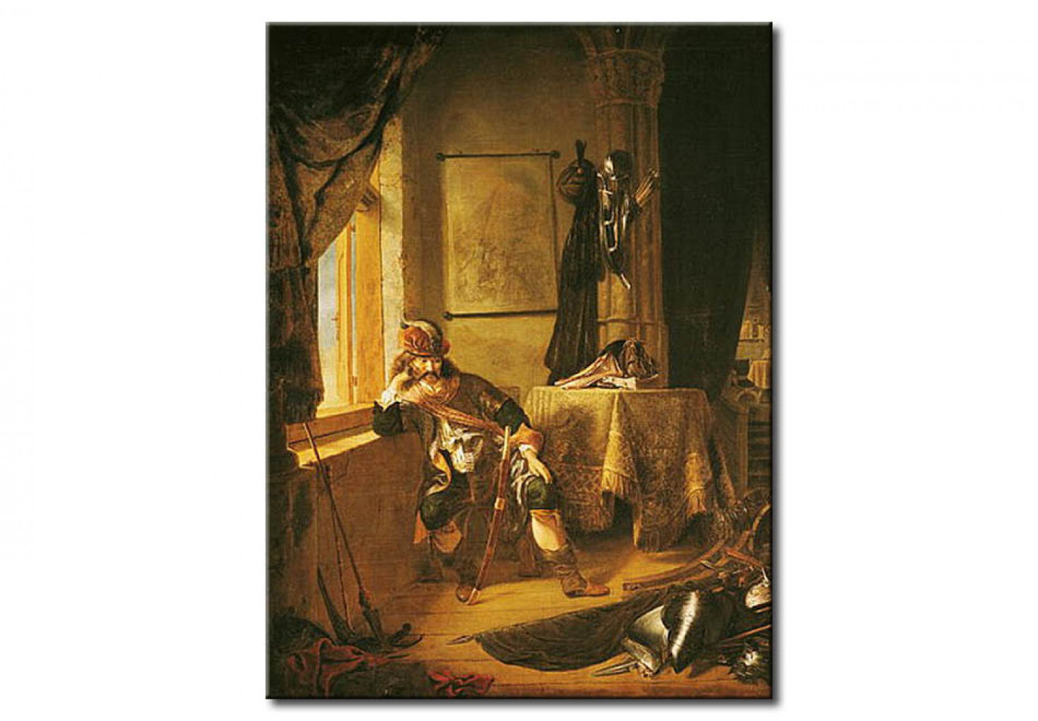 A Warrior in Thought - Rembrandt van Rijn