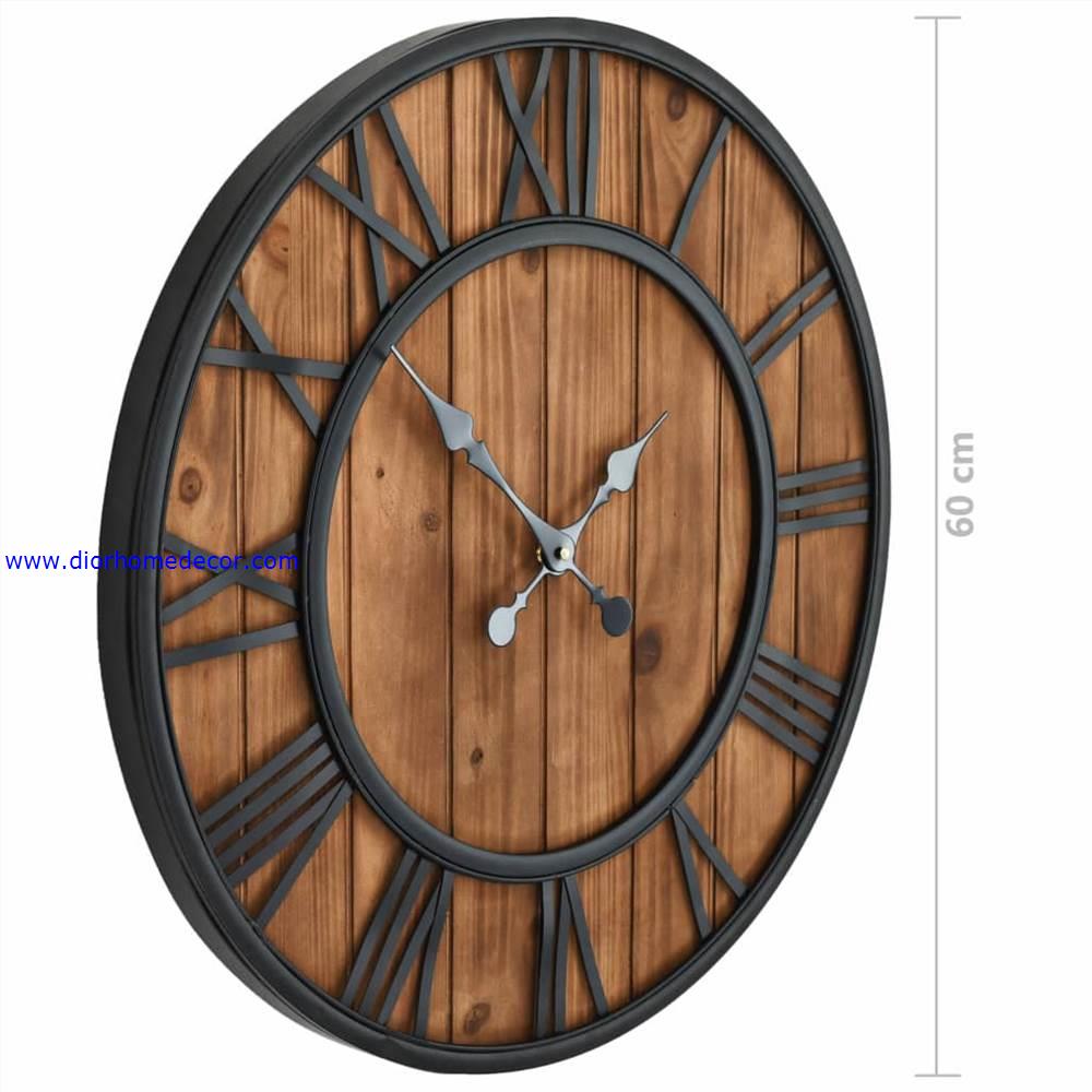Vintage Wood Wall Clock