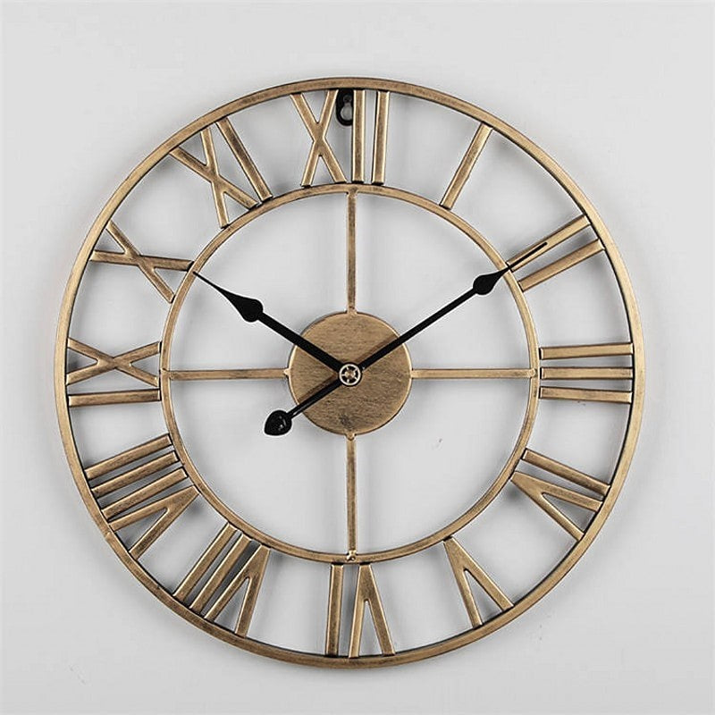 Industrial Round Metal Clock