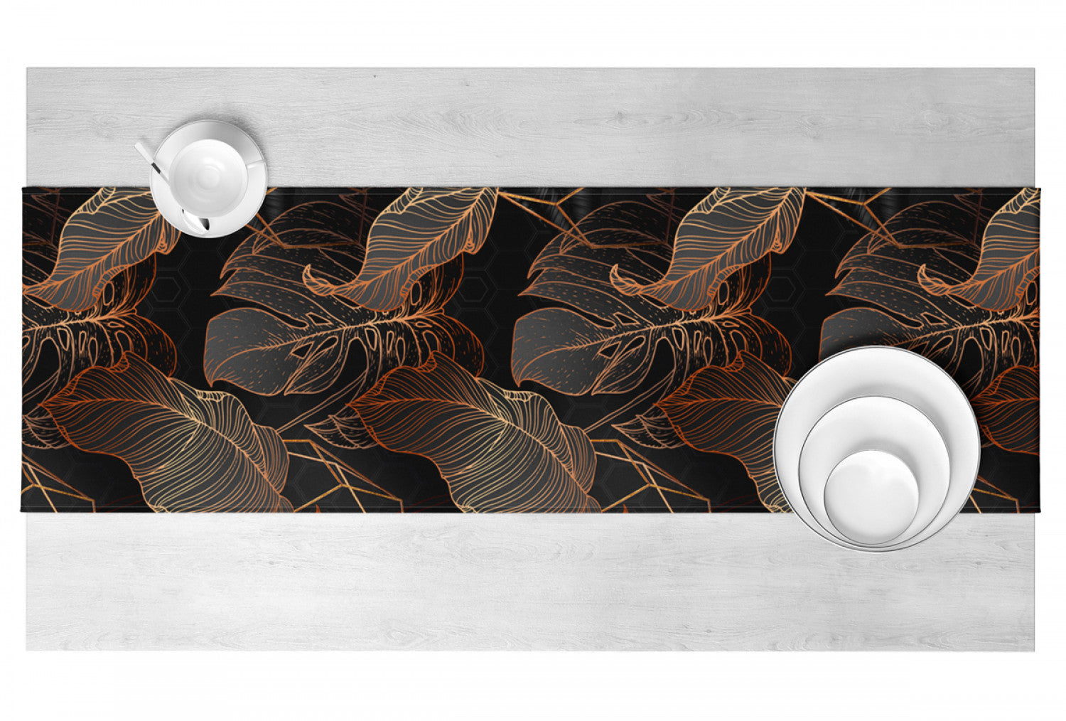 Abstract Leaves Table Runner