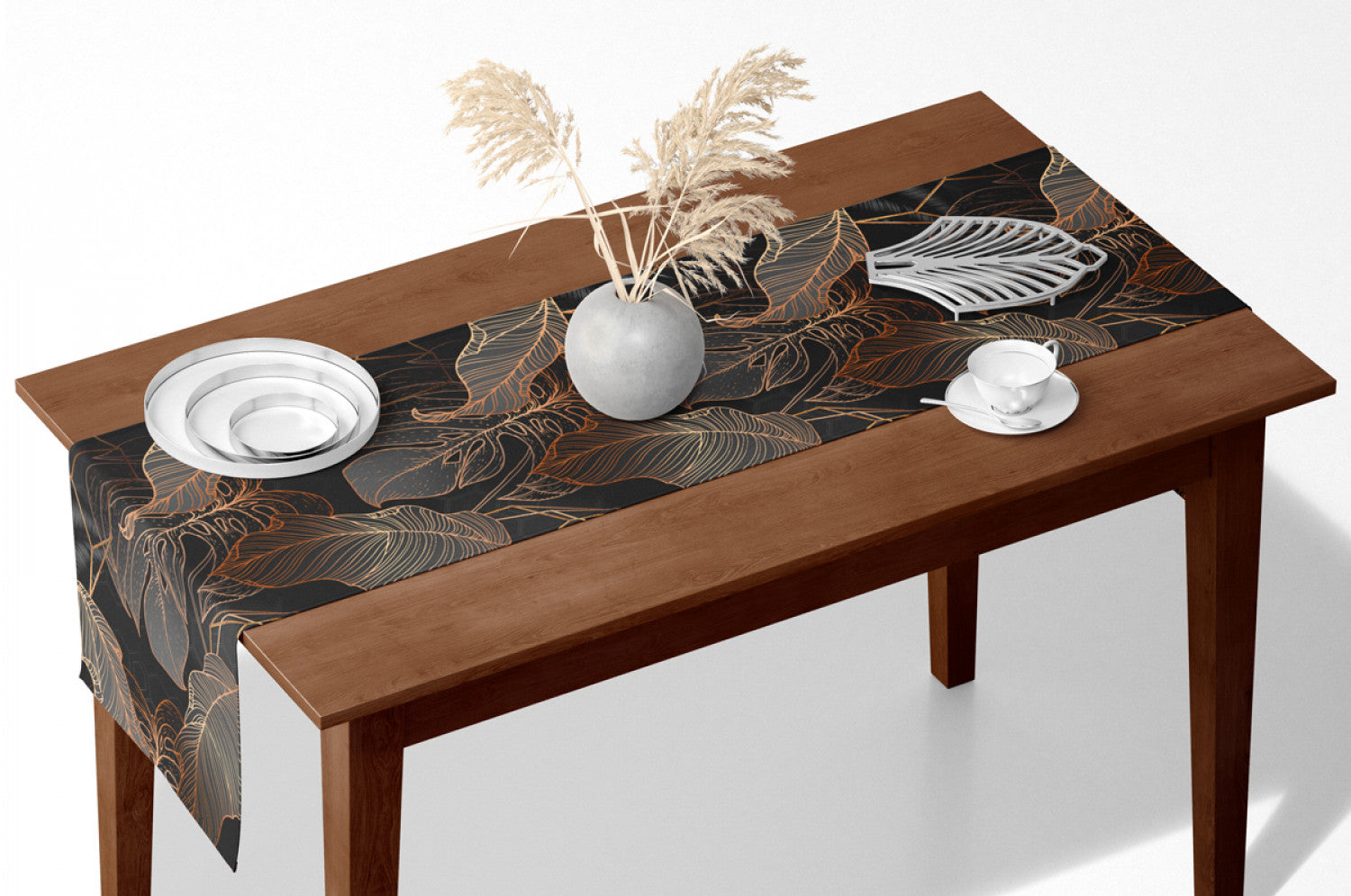 Abstract Leaves Table Runner